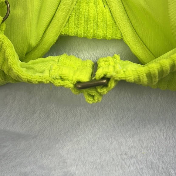 NWT Andie M, XXXL Lime Green The Bermuda Top Terry‎ Cloth Bikini Top NELM - Picture 13 of 16